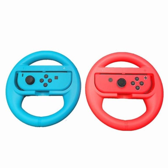 mimd Steering Wheel Set For Nintendo Switch Joy-Con Controllers - Picture 2 of 3